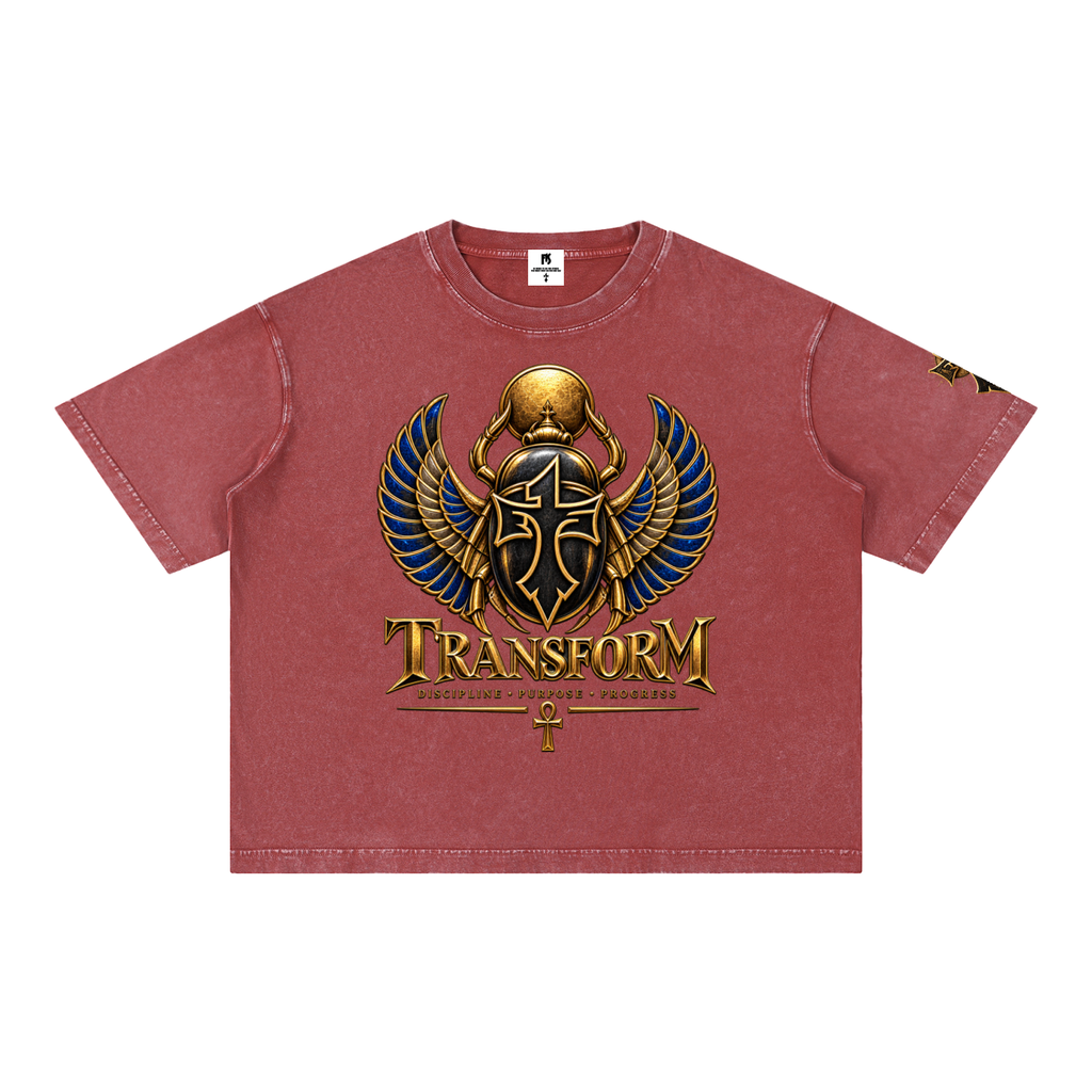 FORONESELF Egyptian Transform Boxy Cotton T-Shirt