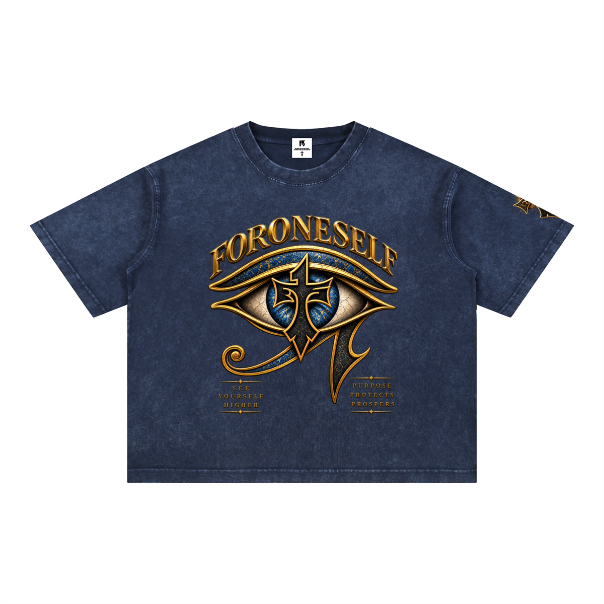 FORONESELF Egyptian Eye Boxy Cotton T-Shirt