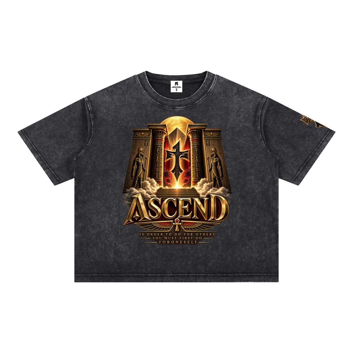 FORONESELF Egyptian Ascend Boxy Cotton T-Shirt