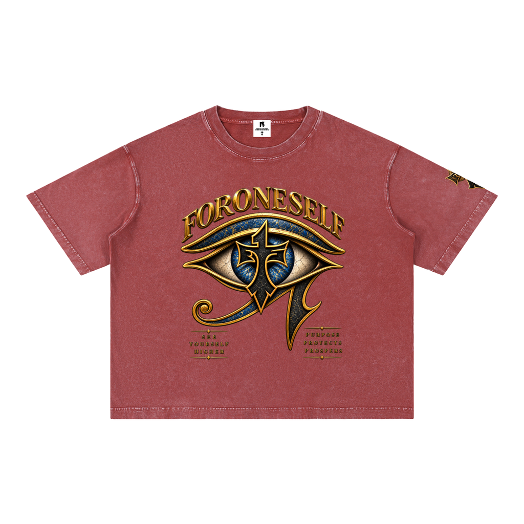 FORONESELF Egyptian Eye Boxy Cotton T-Shirt