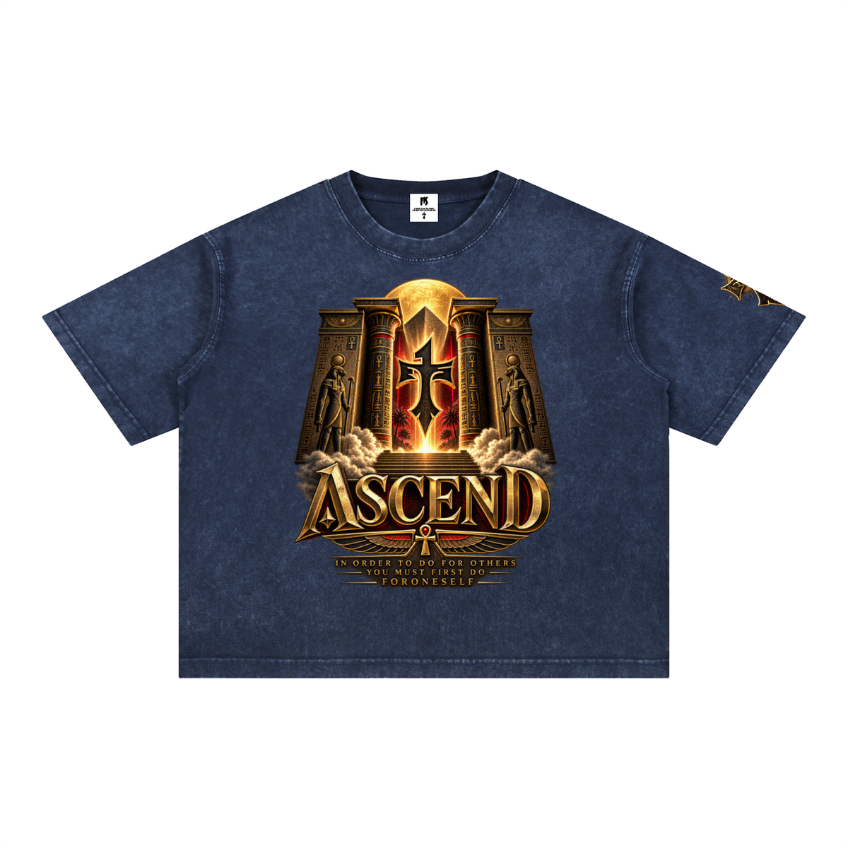 FORONESELF Egyptian Ascend Boxy Cotton T-Shirt