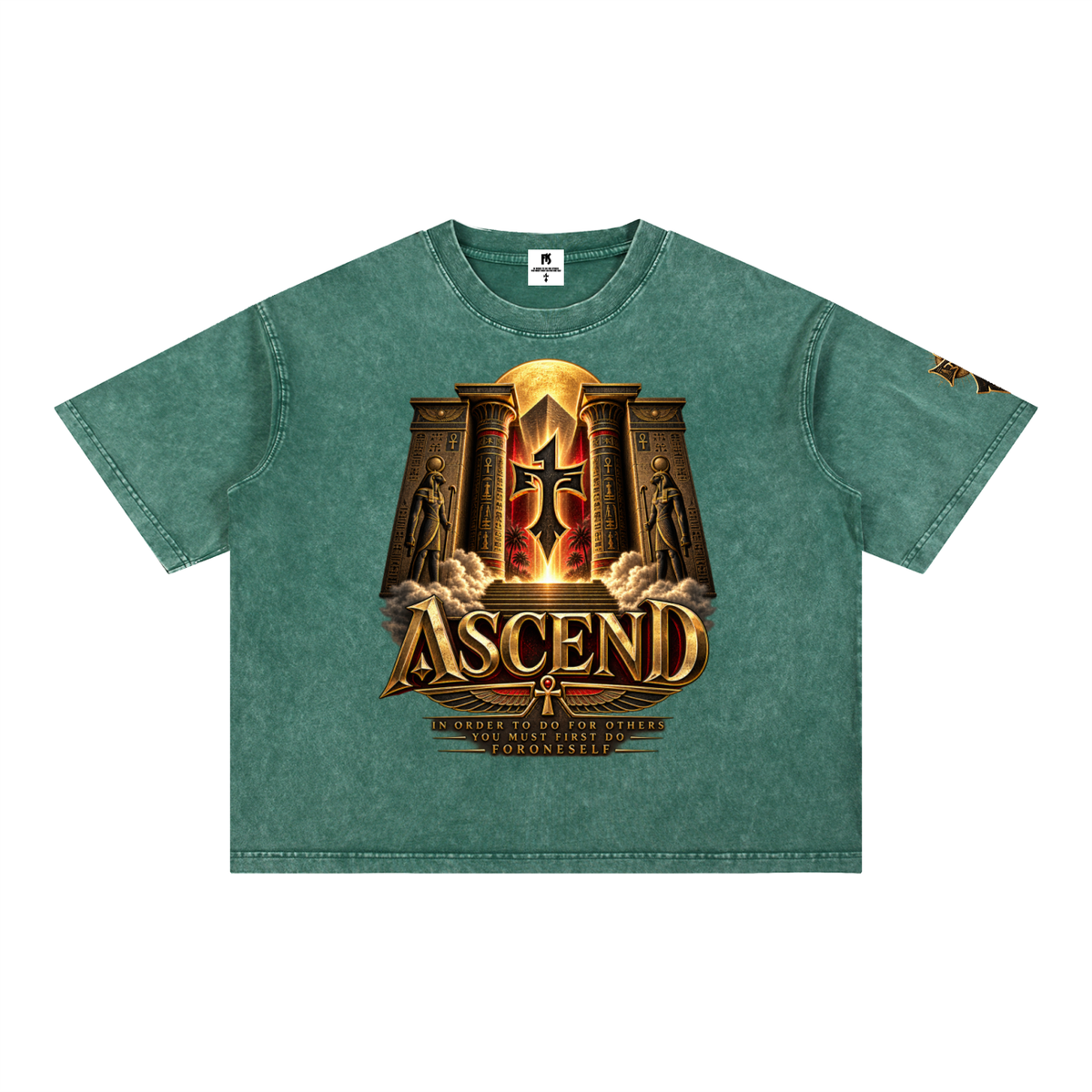 FORONESELF Egyptian Ascend Boxy Cotton T-Shirt