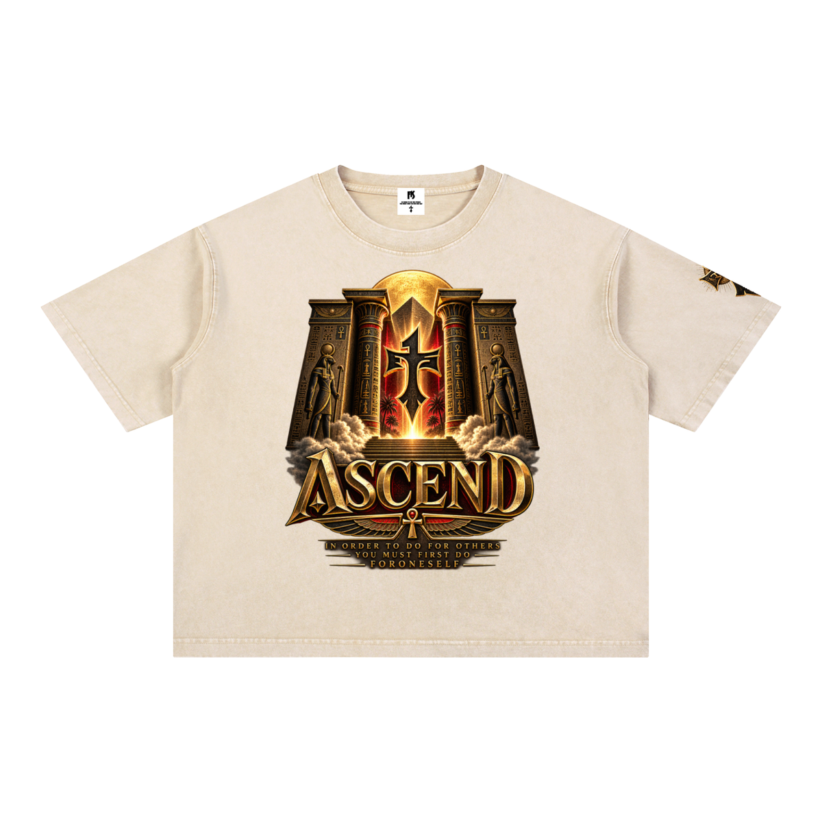 FORONESELF Egyptian Ascend Boxy Cotton T-Shirt