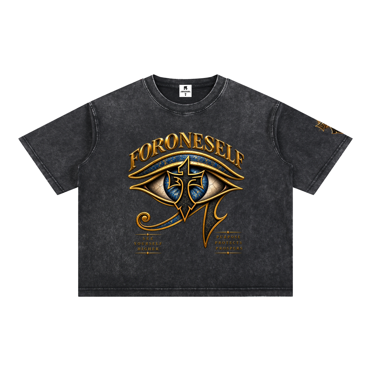 FORONESELF Egyptian Eye Boxy Cotton T-Shirt