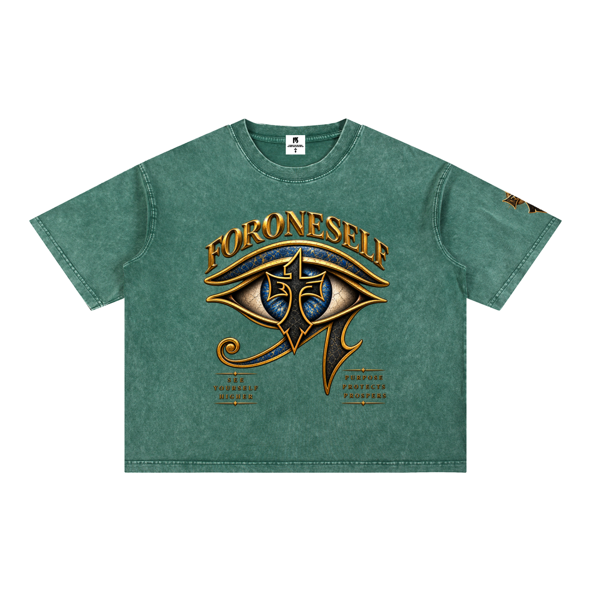 FORONESELF Egyptian Eye Boxy Cotton T-Shirt