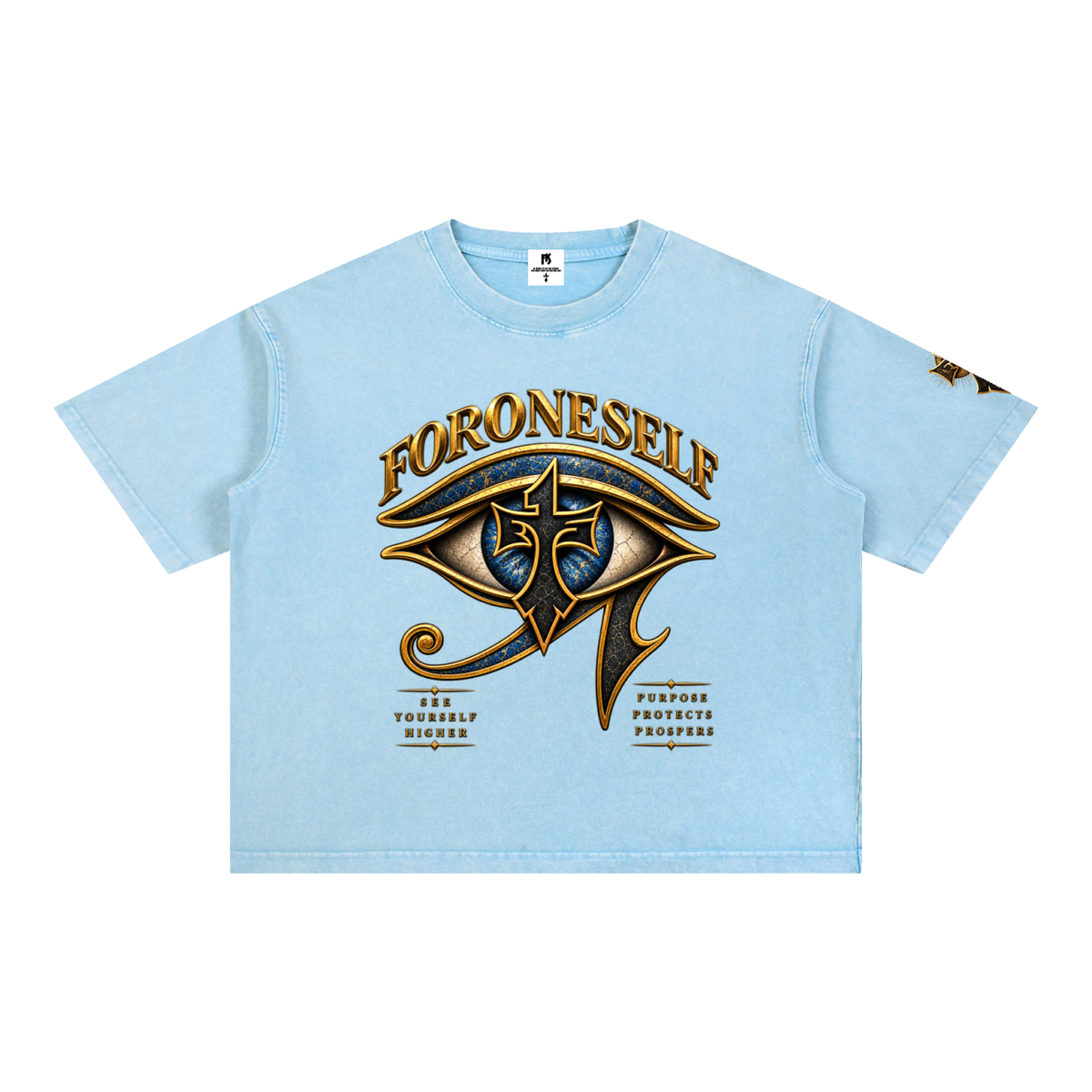 FORONESELF Egyptian Eye Boxy Cotton T-Shirt