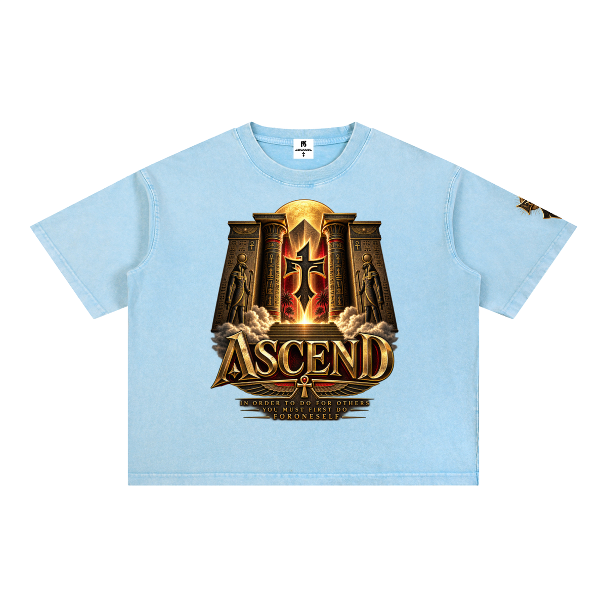 FORONESELF Egyptian Ascend Boxy Cotton T-Shirt