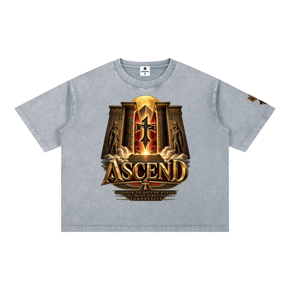 FORONESELF Egyptian Ascend Boxy Cotton T-Shirt