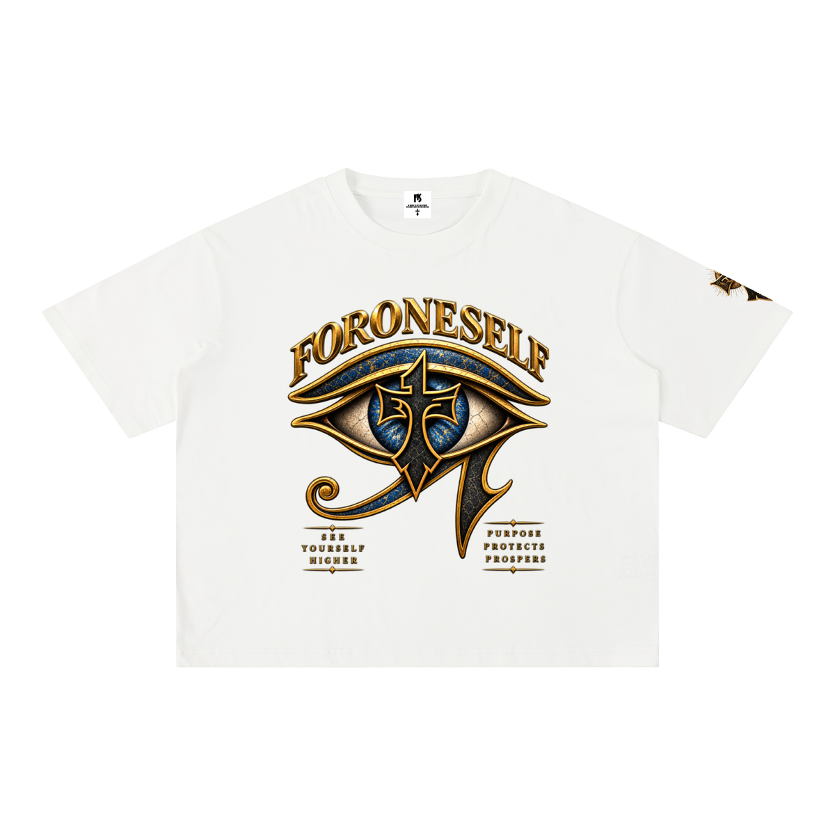 FORONESELF Egyptian Eye Boxy Cotton T-Shirt