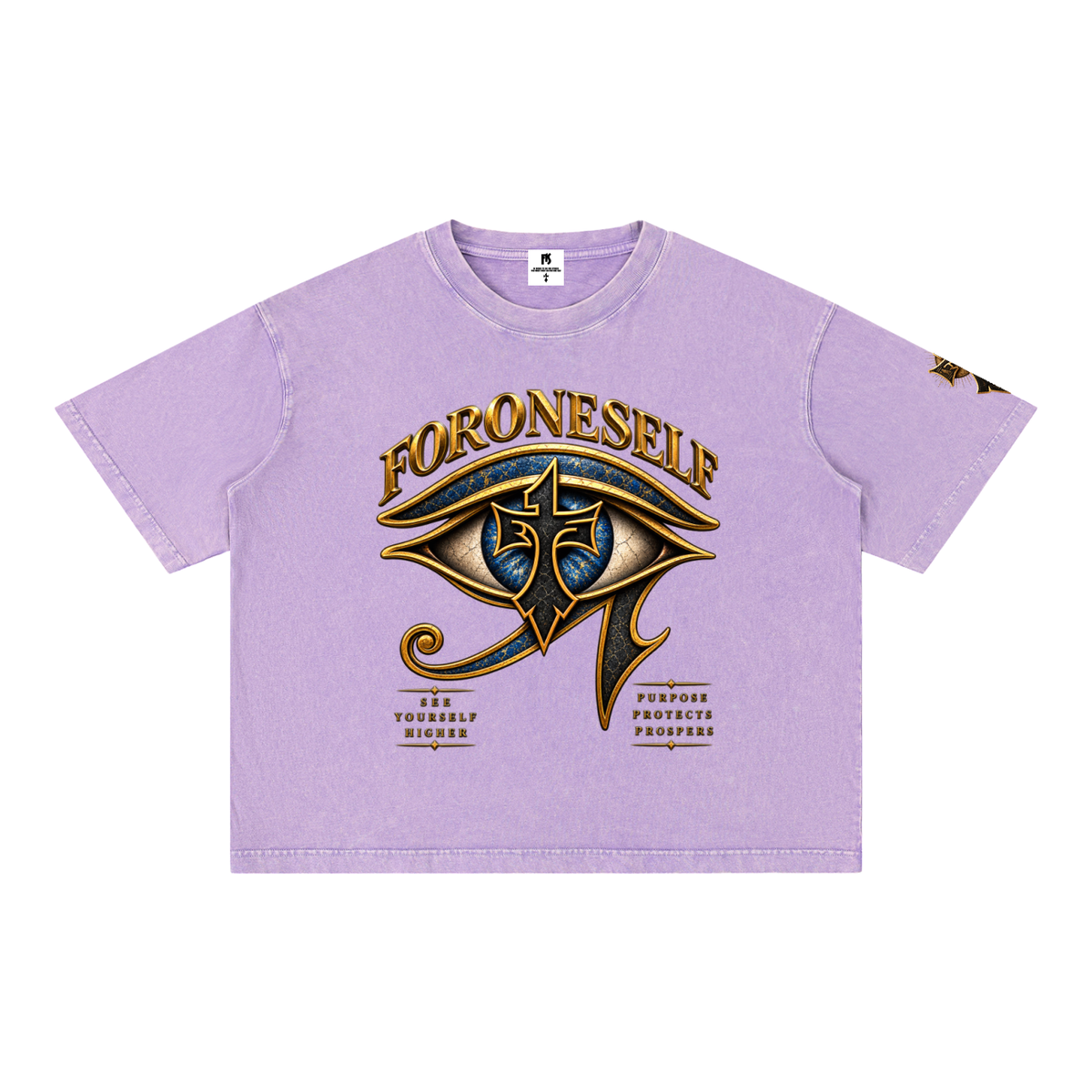 FORONESELF Egyptian Eye Boxy Cotton T-Shirt