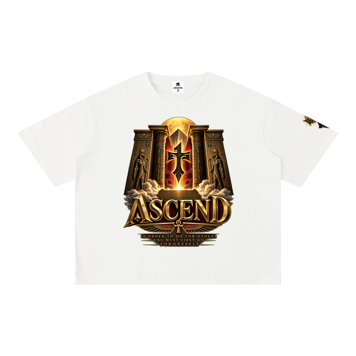 FORONESELF Egyptian Ascend Boxy Cotton T-Shirt