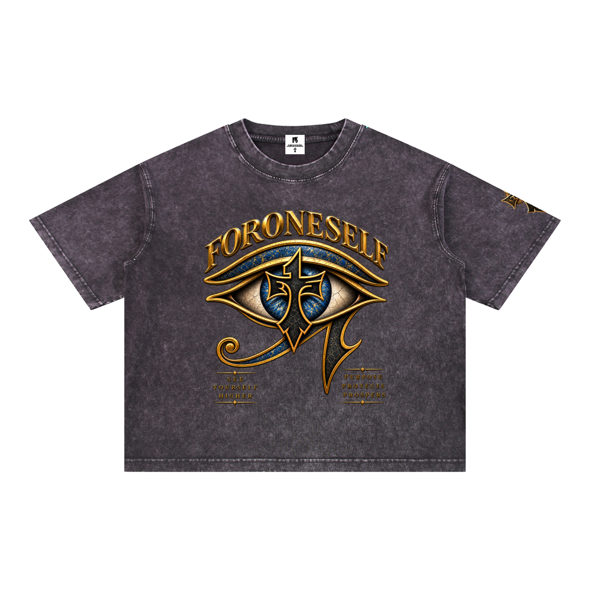 FORONESELF Egyptian Eye Boxy Cotton T-Shirt