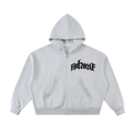 FORONESELF Fleeced Full-Zip Boxy Hoodie